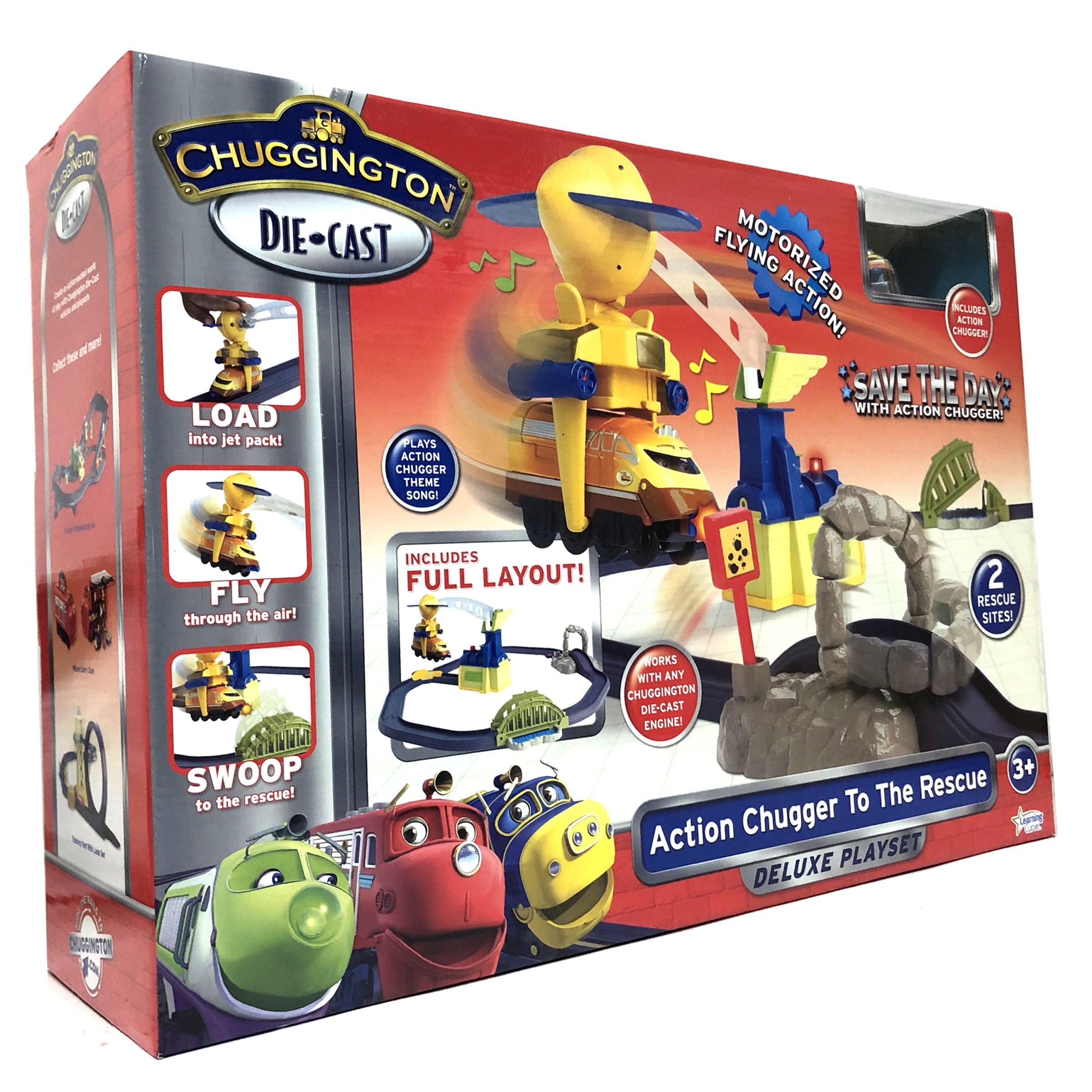Chuggington Die Cast Train Action Chugger to the Rescue Track Playset V185-54209