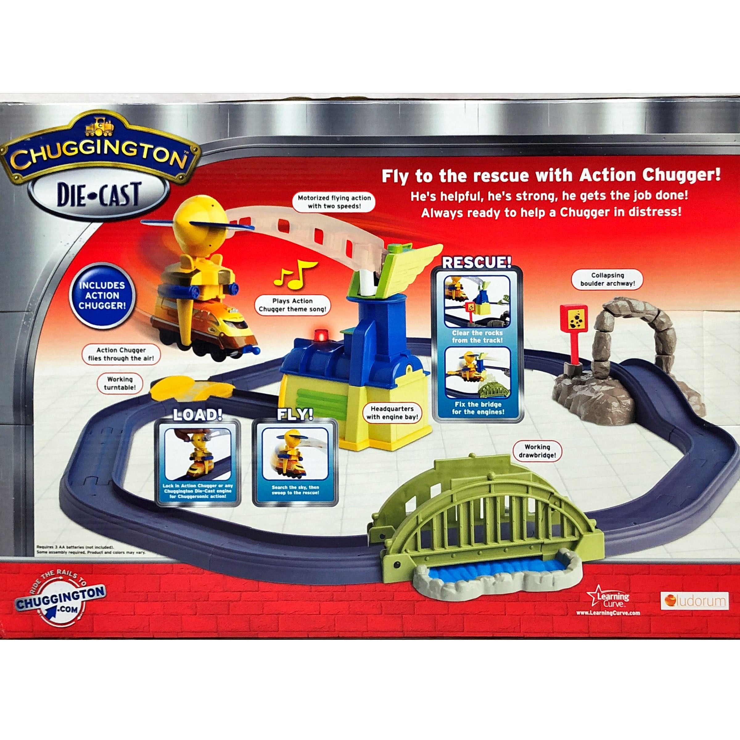 Chuggington Die Cast Train Action Chugger to the Rescue Track Playset V185-54209