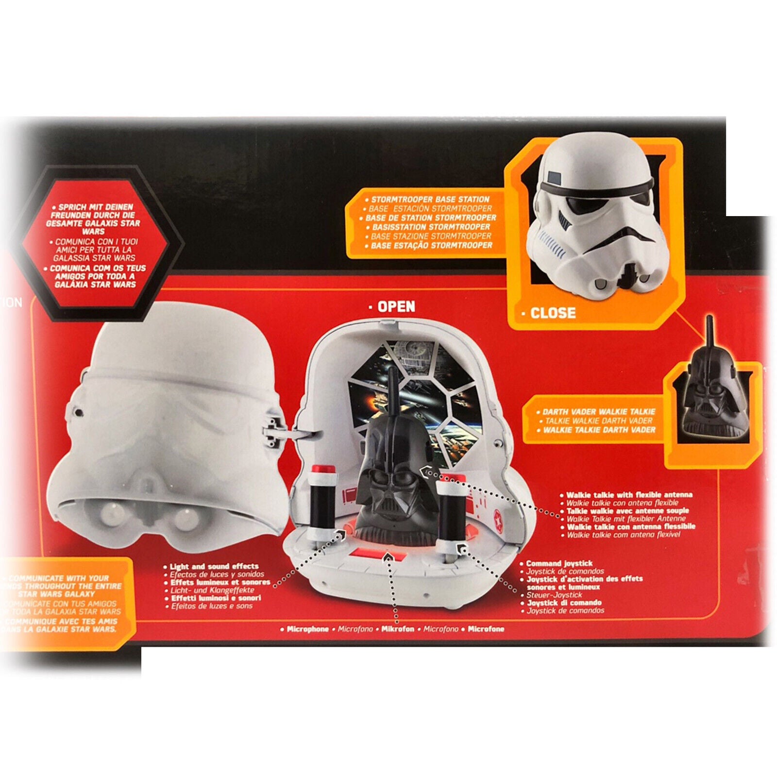 Star Wars Storm Trooper Darth Vader Base Station Light & Sound Talk 6+ V185-720268