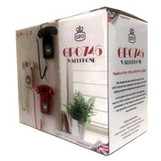 GPO 746 Retro Wall Mount Rotary Push Button Home Phone Landline Classic Red V185-746WALLRED