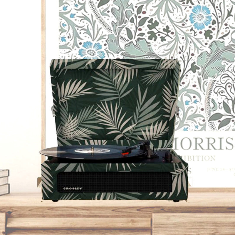 Crosley Voyager Turntable Record Player 3 Speed Bluetooth Tropical Fern Green V185-8017BO