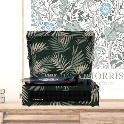 Crosley Voyager Turntable Record Player 3 Speed Bluetooth Tropical Fern Green V185-8017BO