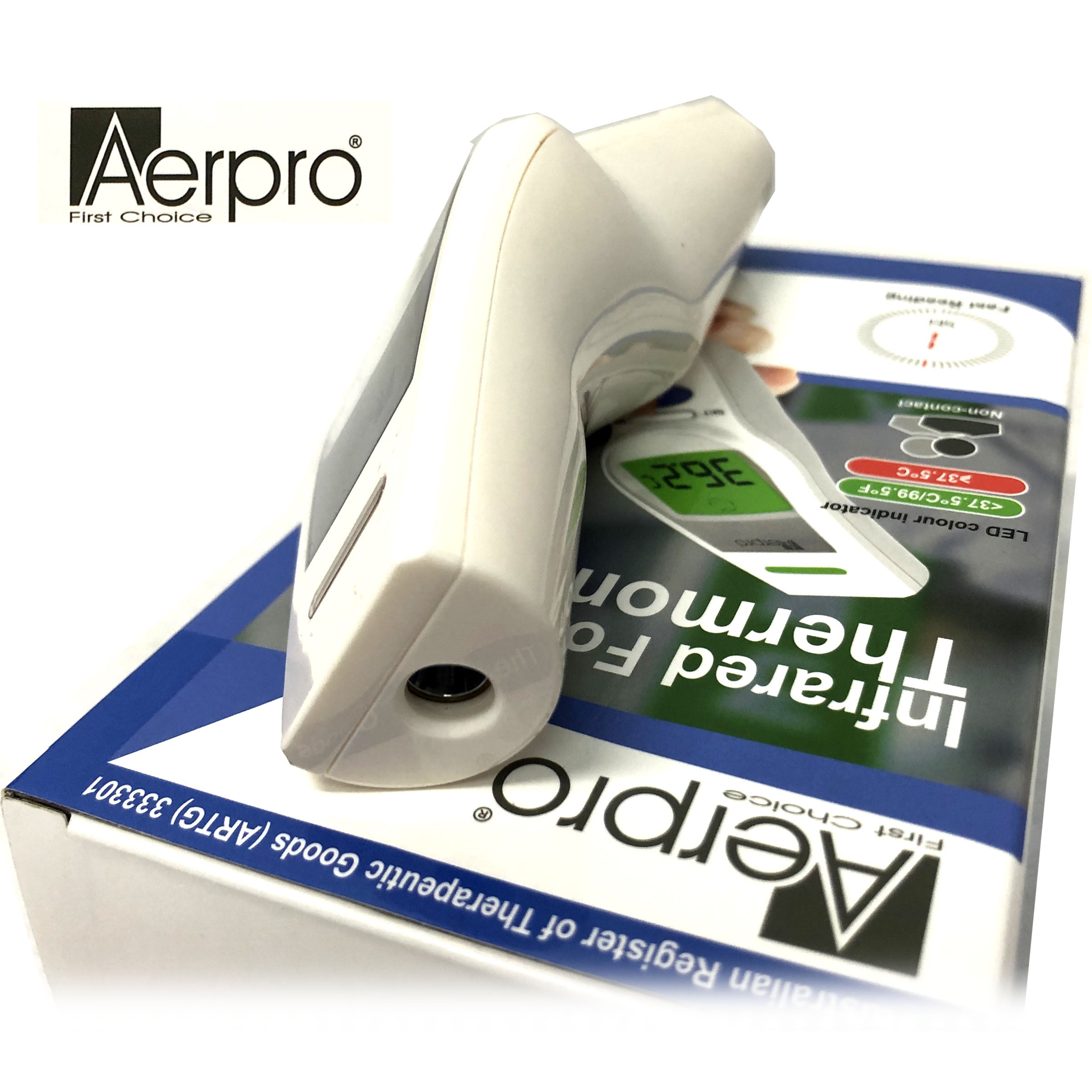 Aerpro Non Contact Infra Red Forehead & Body Thermometer Australian ARTG Registered V185-APIRT02