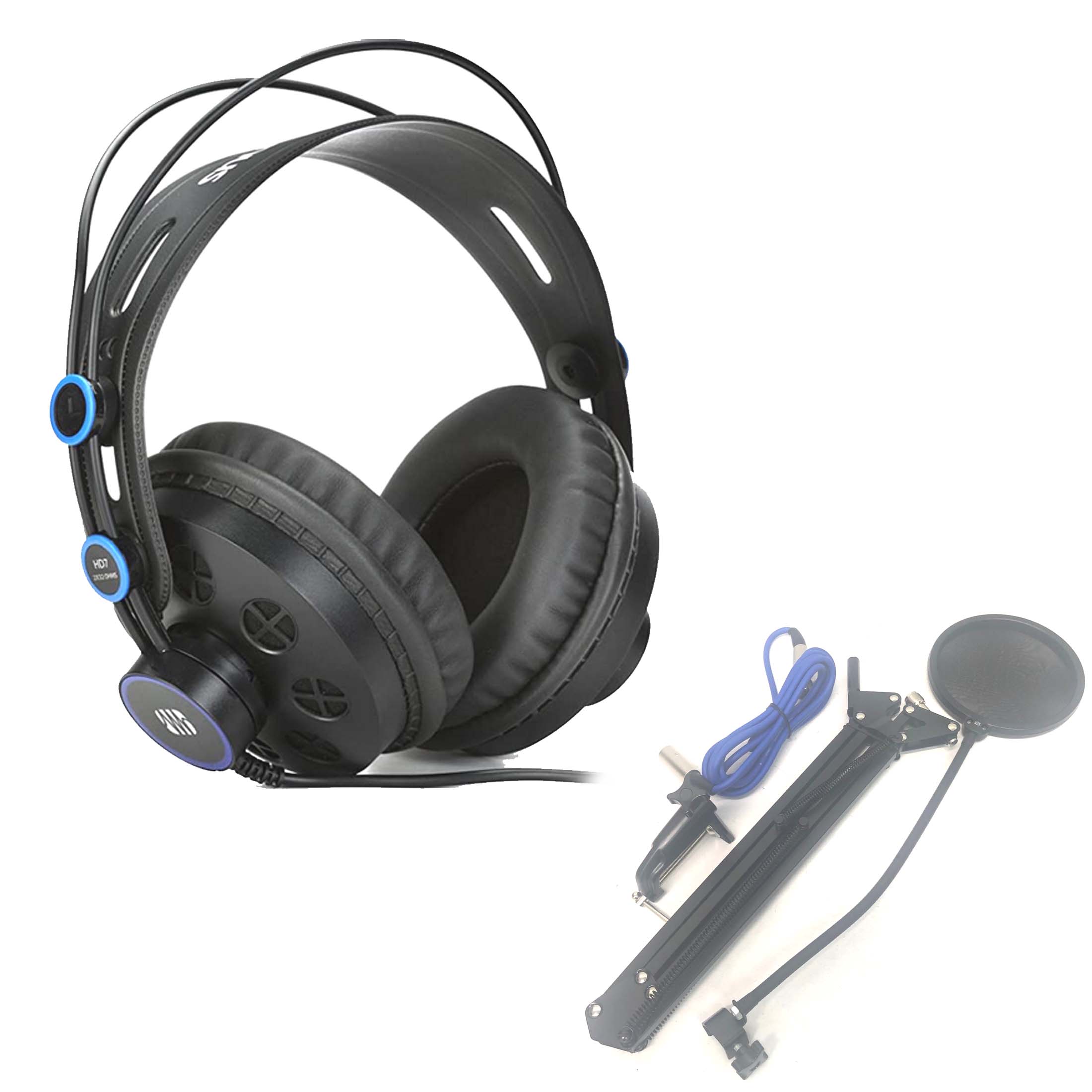 Presonus HD7 Monitor Studio Wired Headphones with Bonus Broadcast Pack V185-BROADCAST