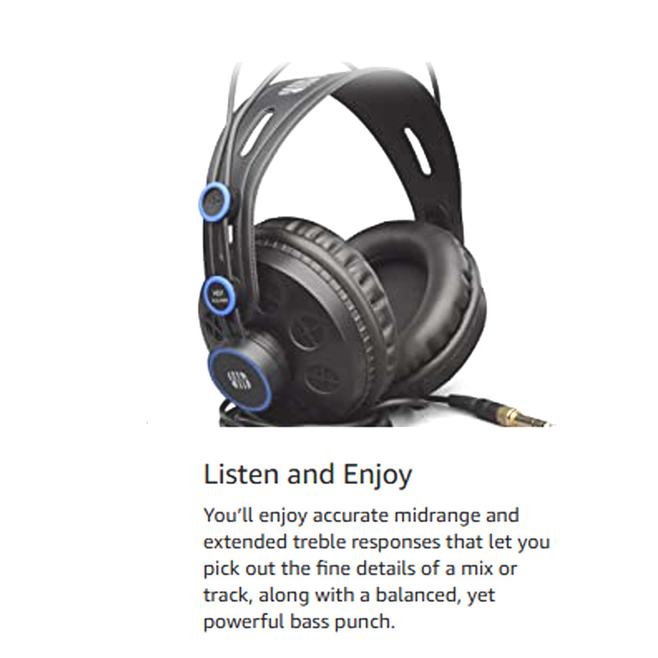 Presonus HD7 Monitor Studio Wired Headphones with Bonus Broadcast Pack V185-BROADCAST