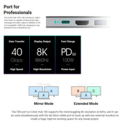 Adam Elements CASA HUB 10E SUPER DOCK USB-C TB3 8K HDMI Macbook Laptop V185-CASA10EGREY