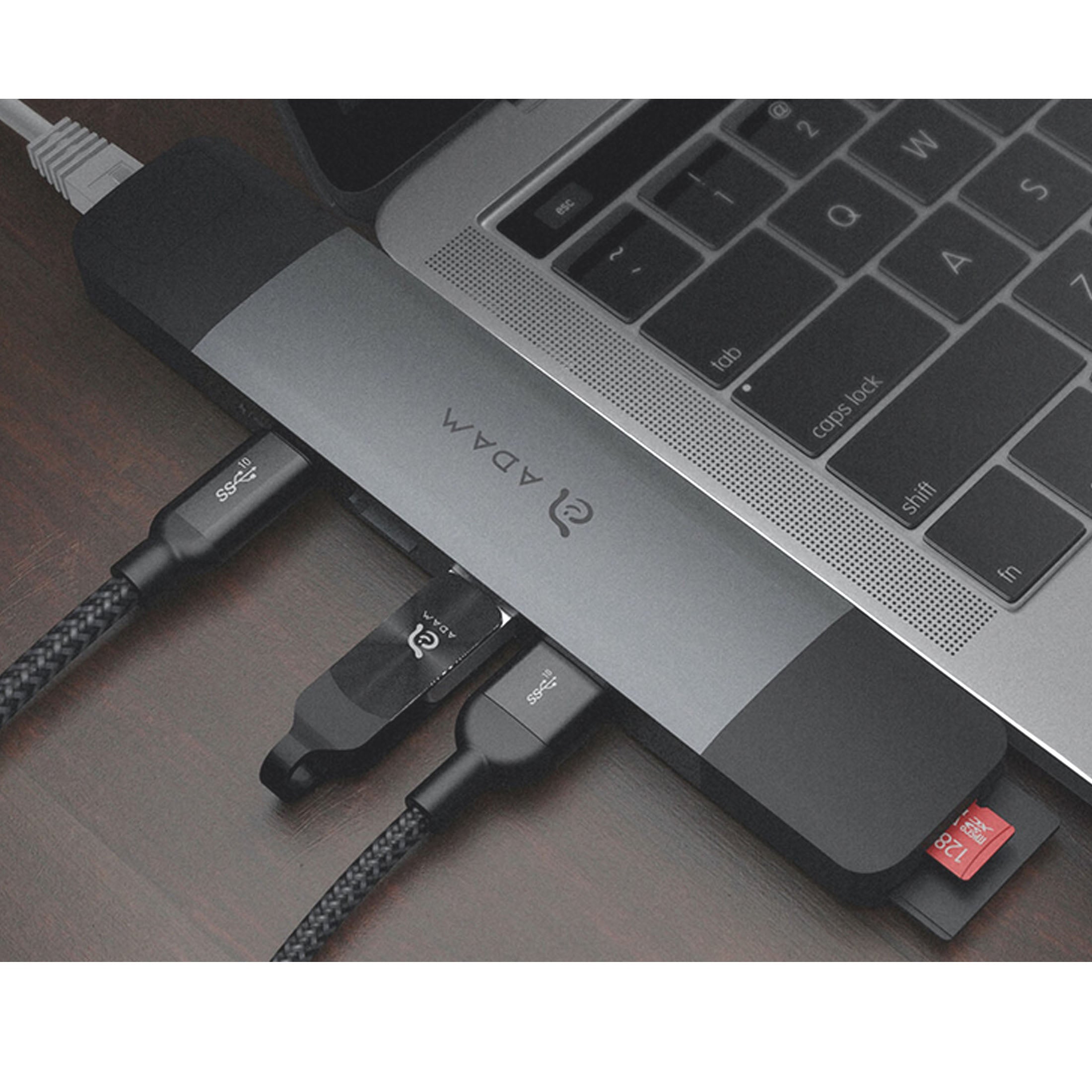 Adam Elements CASA HUB 10E SUPER DOCK USB-C TB3 8K HDMI Macbook Laptop V185-CASA10EGREY