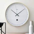 Toki Metta Brushed Gold Silent Sweep Second Wall Clock Date 40cm V185-CK10009