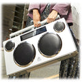 GPO Manhattan Retro Boombox Style Bluetooth Party PA Speaker Portable V185-GPO928