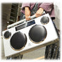 GPO Manhattan Retro Boombox Style Bluetooth Party PA Speaker Portable V185-GPO928