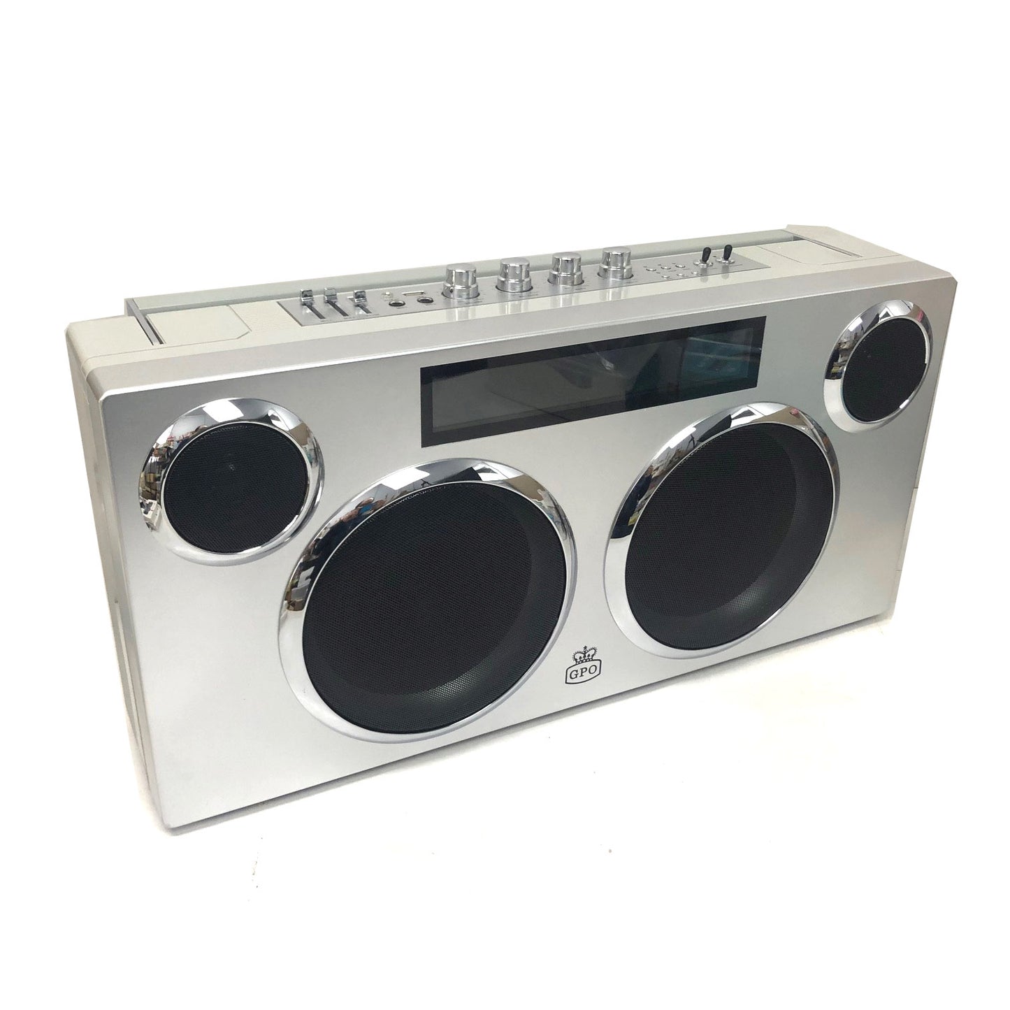 GPO Manhattan Retro Boombox Style Bluetooth Party PA Speaker Portable V185-GPO928