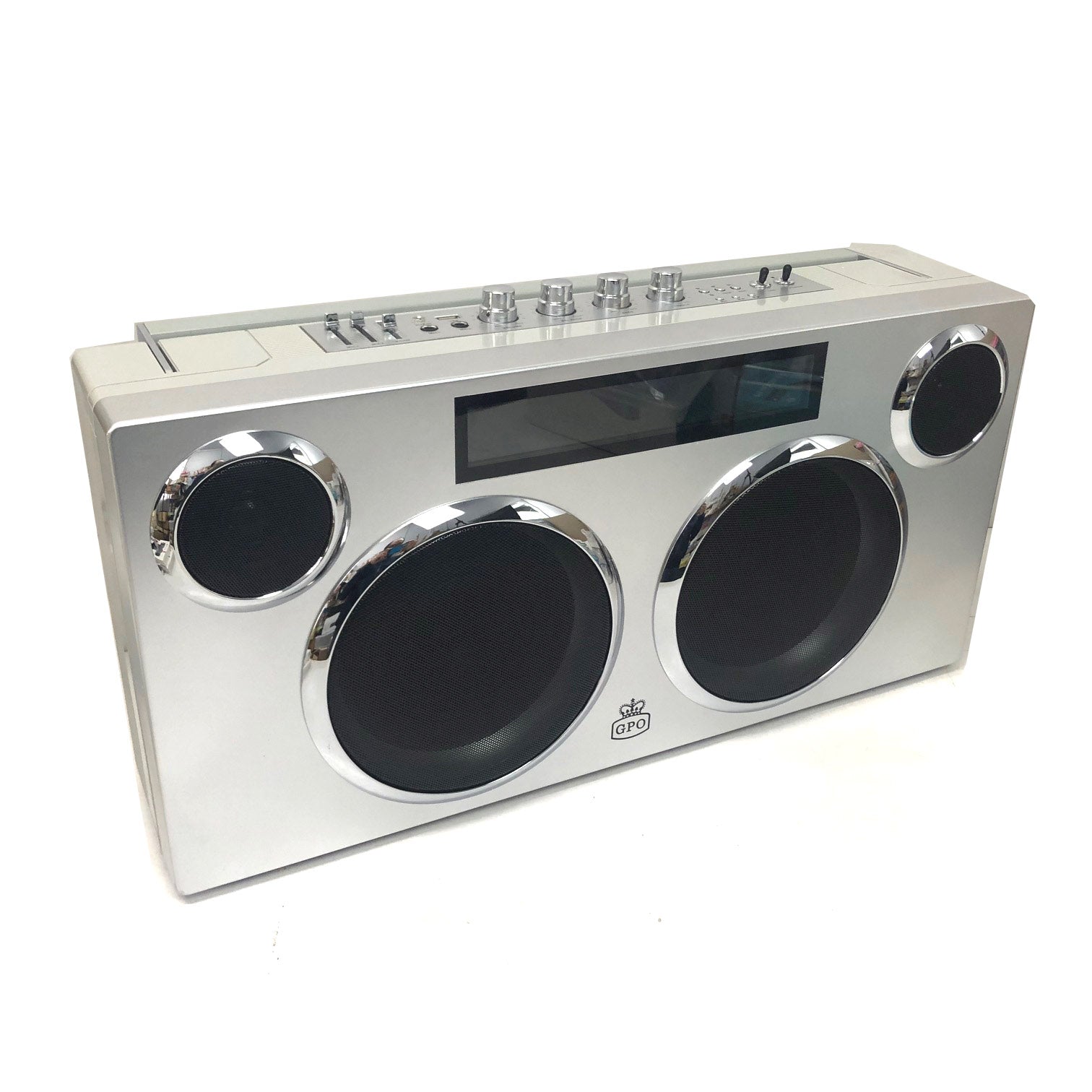 GPO Manhattan Retro Boombox Style Bluetooth Party PA Speaker Portable V185-GPO928