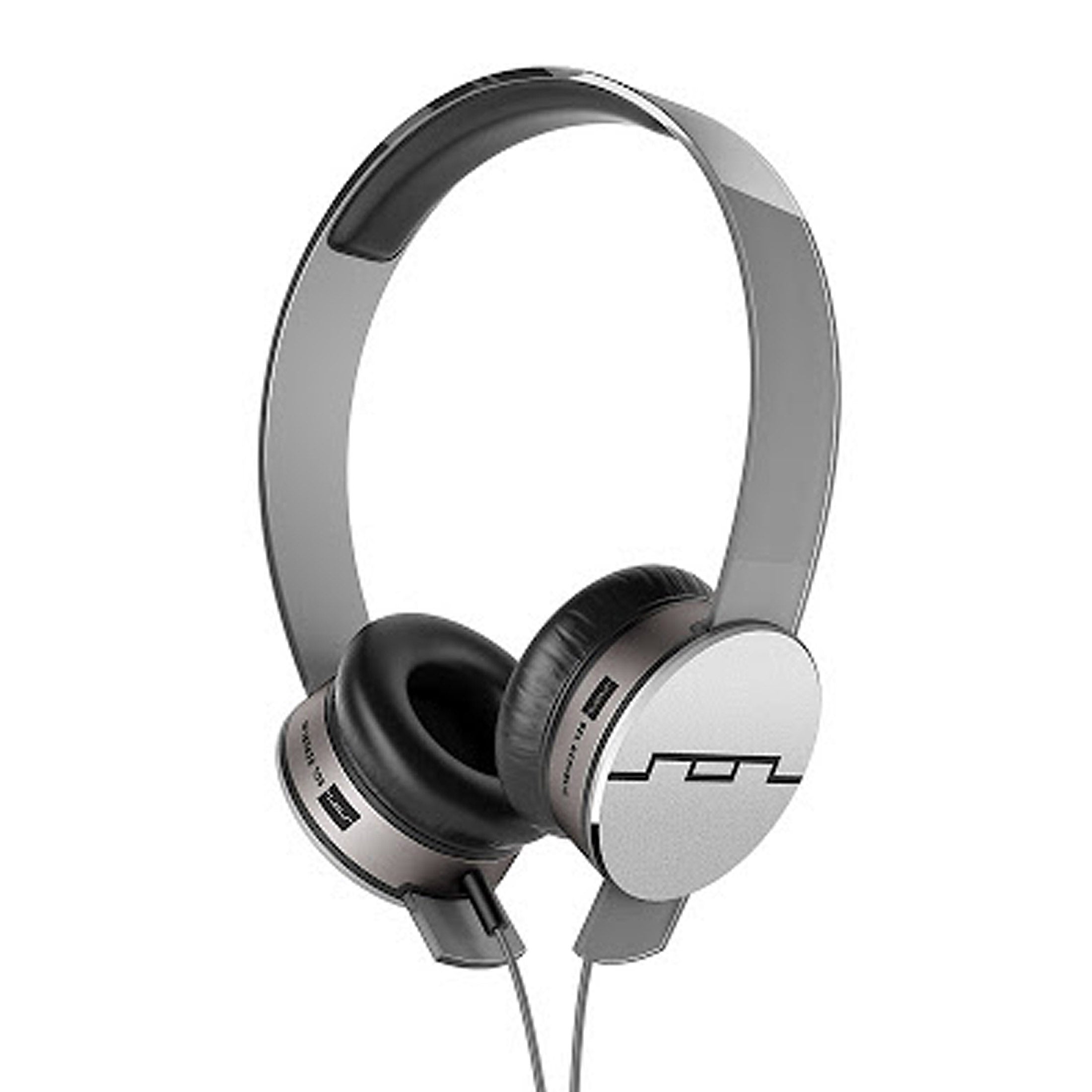 SOL Republic Tracks HD High Def V10 Headphones On Ear Wired Silver Grey V185-GRY124104