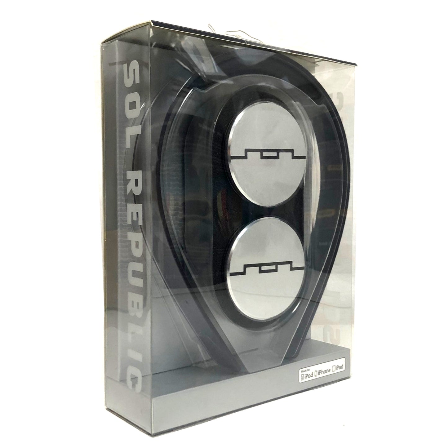 SOL Republic Tracks HD High Def V10 Headphones On Ear Wired Silver Grey V185-GRY124104