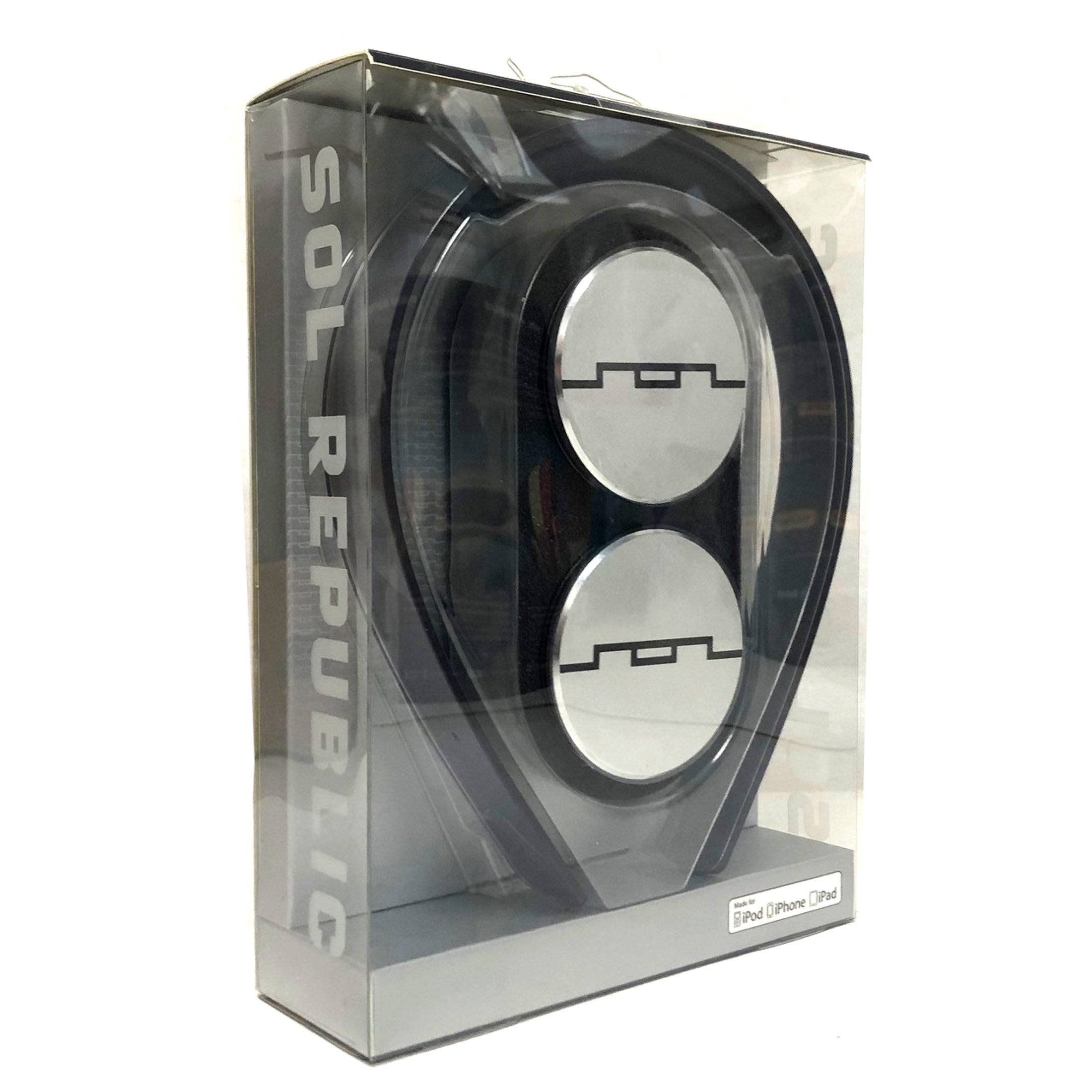 SOL Republic Tracks HD High Def V10 Headphones On Ear Wired Silver Grey V185-GRY124104