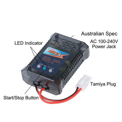 GT Power N802 NiMH NiCd Quick Battery AC Charger RC Hobby 2Amp Tamiya V185-GTN802TAM
