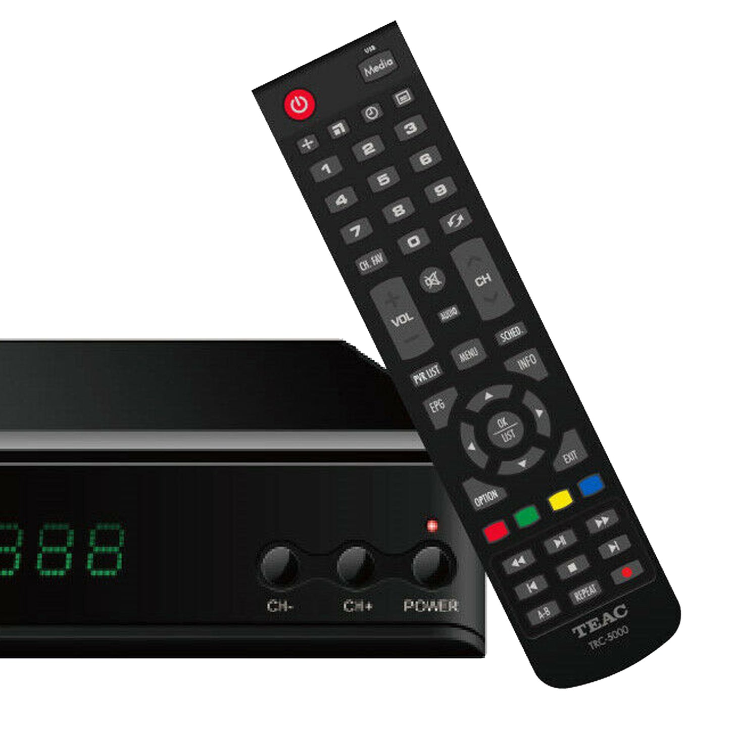 New Teac Full HD Digital TV Set Top Box DVB-T HDMI USB Recording V185-HDB860
