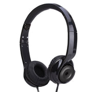 Black Holysmoke Motif On Ear Foldable Headphones V185-HPMTBK
