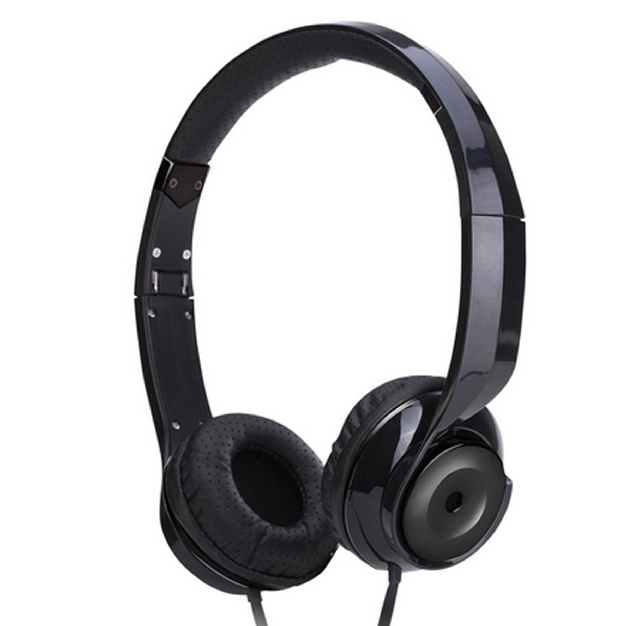 Black Holysmoke Motif On Ear Foldable Headphones V185-HPMTBK