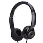 Black Holysmoke Motif On Ear Foldable Headphones V185-HPMTBK
