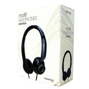 Black Holysmoke Motif On Ear Foldable Headphones V185-HPMTBK
