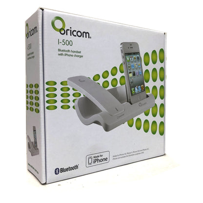 Oricom 30 Pin iPhone 4 4s iPod Charger & Cordless Bluetooth Handset white V185-I500WH