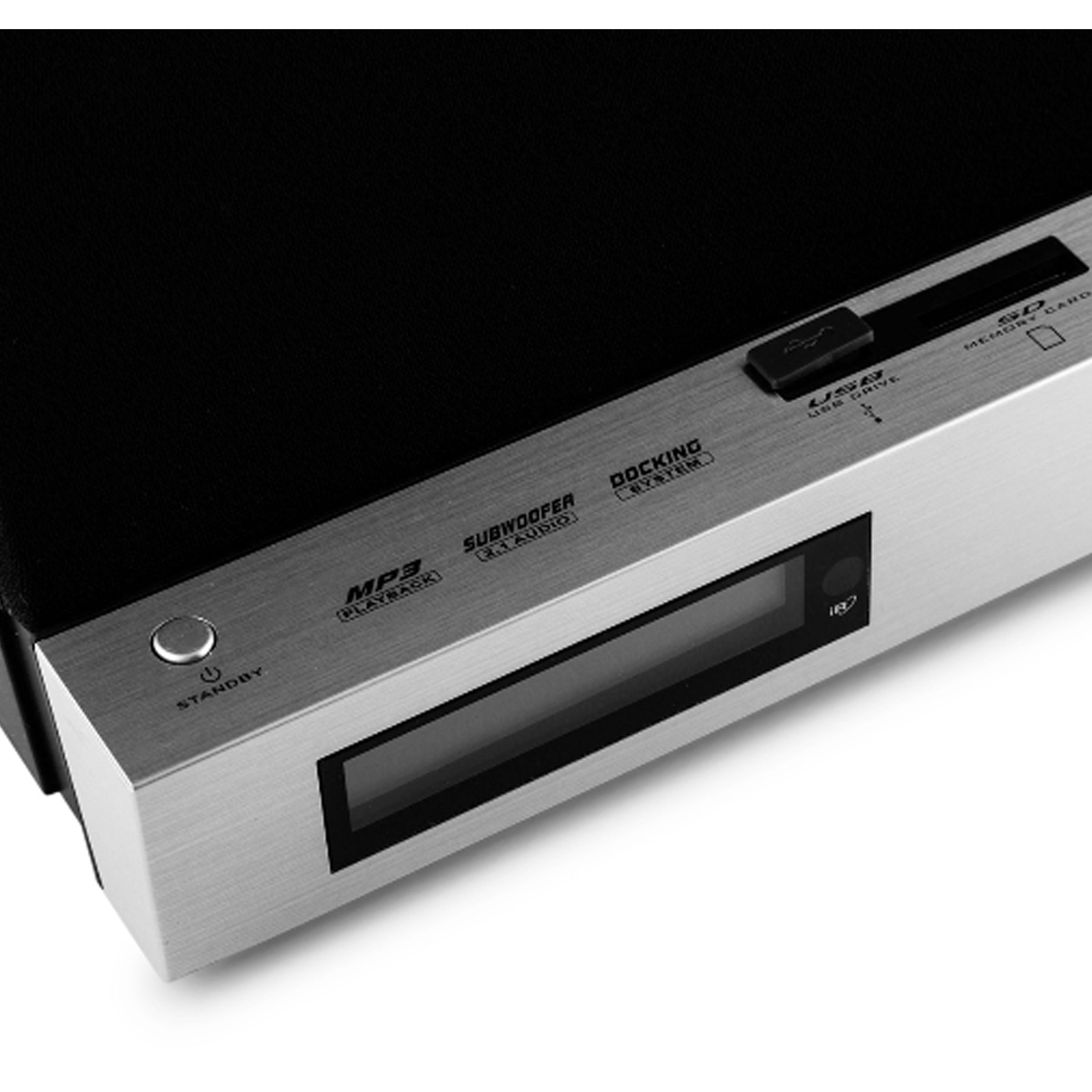 Palsonic 2.1 Premium Sound Music System USB SD Aux-in FM Radio Alarm Clock 25w RMS V185-IP30IPA1US