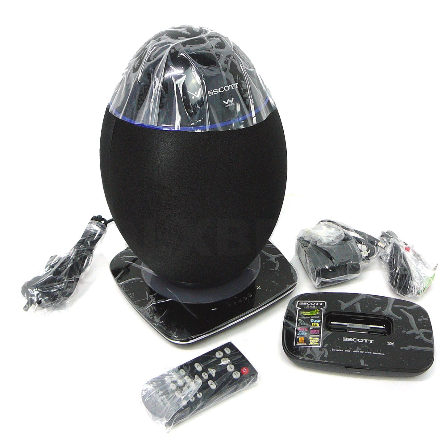Scott 2.4Ghz Wireless OVE Speaker System USB SD Bluetooth 20w RMS V185-IXSW50