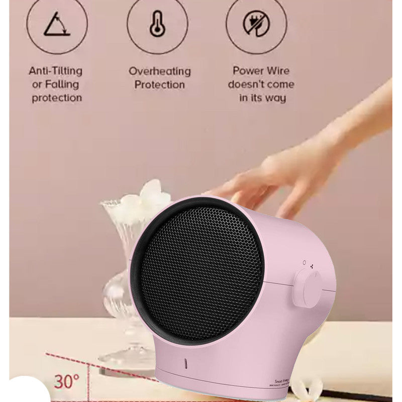 Kawa Smart Pink Edition PTC Ceramic Heater Oscillating Home Office Desk Personal 1000w V185-KAWA-200