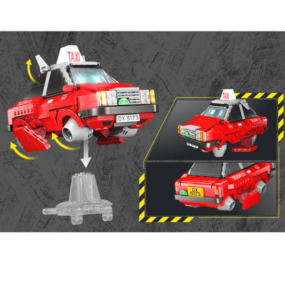 Kalos Hong Kong Machines Robot Red Taxi Building Block Set 586pcs 14+ V185-KB38001