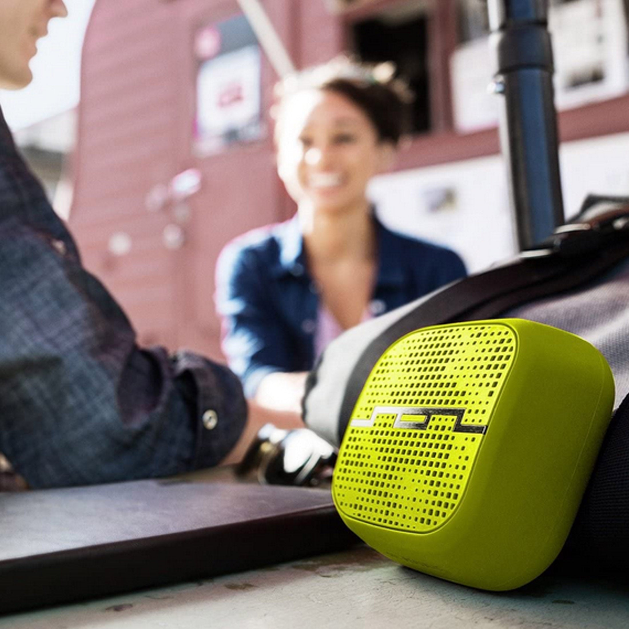 SOL Republic 9cm Punk Portable Bike Pocket Shower Bluetooth Speaker Lime V185-LM151030