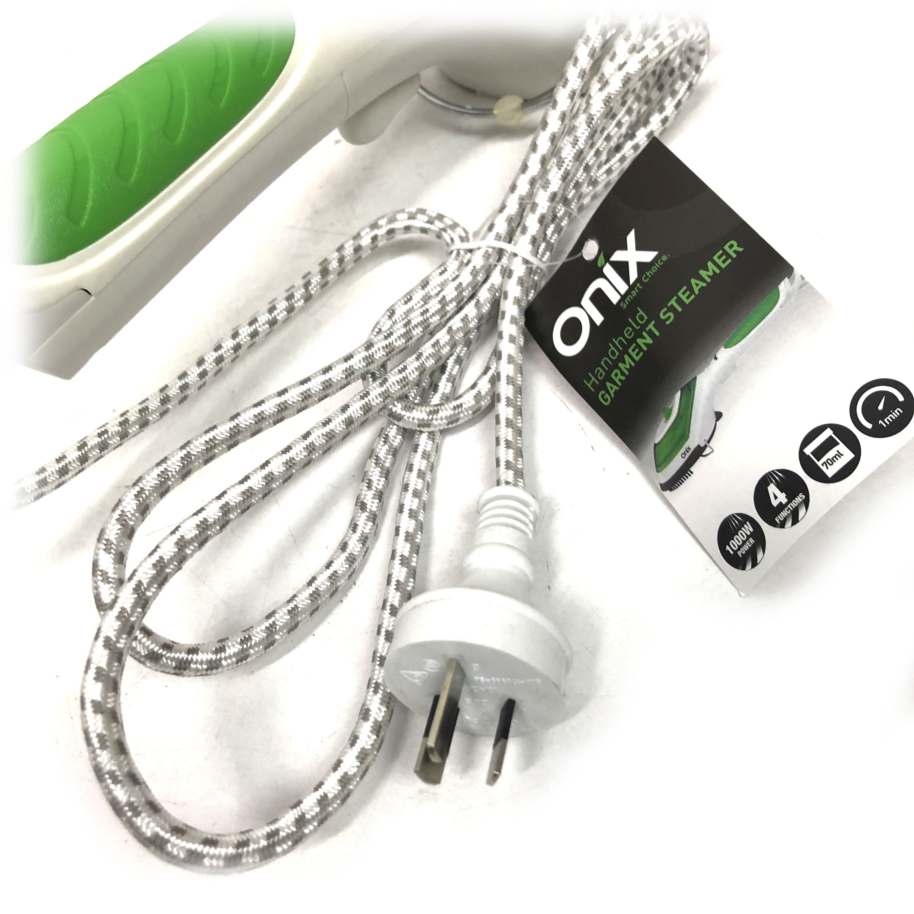1000w Onix Handheld Garment Steamer Portable Clothes Curtain Drapes Bedding V185-ONIX1000