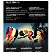 SOL Republic Tracks HD High Def V10 Headphones On Ear Wired Red V185-RED124103