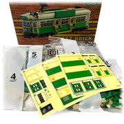 Best Brick Australia Melbourne W-Class Tram Building Block Toy Model V185-SMWV01