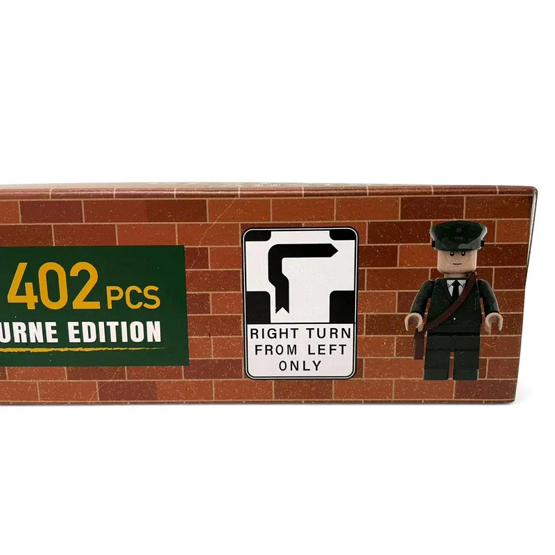 Best Brick Australia Melbourne W-Class Tram Building Block Toy Model V185-SMWV01
