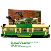 Best Brick Australia Melbourne W-Class Tram Building Block Toy Model V185-SMWV01