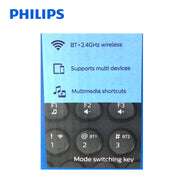 Philips Wireless Compact Keyboard BT 2.4Ghz Bluetooth Multi Device SPK6624 V185-SPK6624