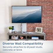 Philips Tilt TV Monitor Wall Mount Bracket for 32 40 55 65 70 75 Inch Universal SQM7442 V185-SQM7442