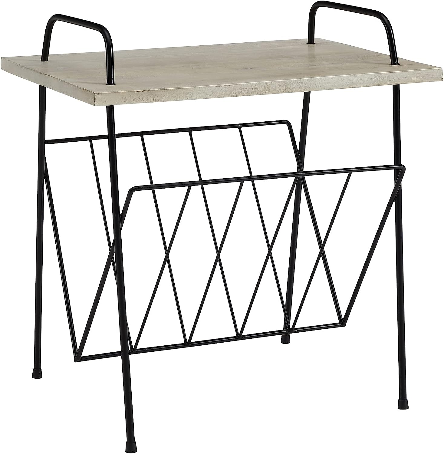 Crosley Wiltshire Turntable Stand Modern Retro White Wash Wood V185-ST77NA
