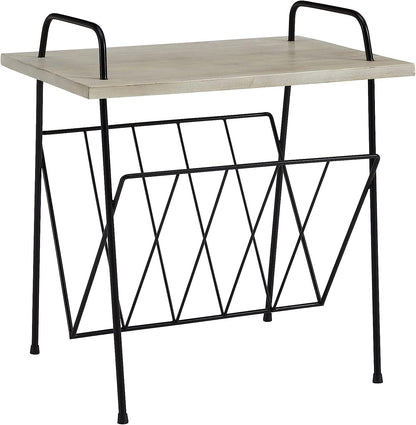 Crosley Wiltshire Turntable Stand Modern Retro White Wash Wood V185-ST77NA