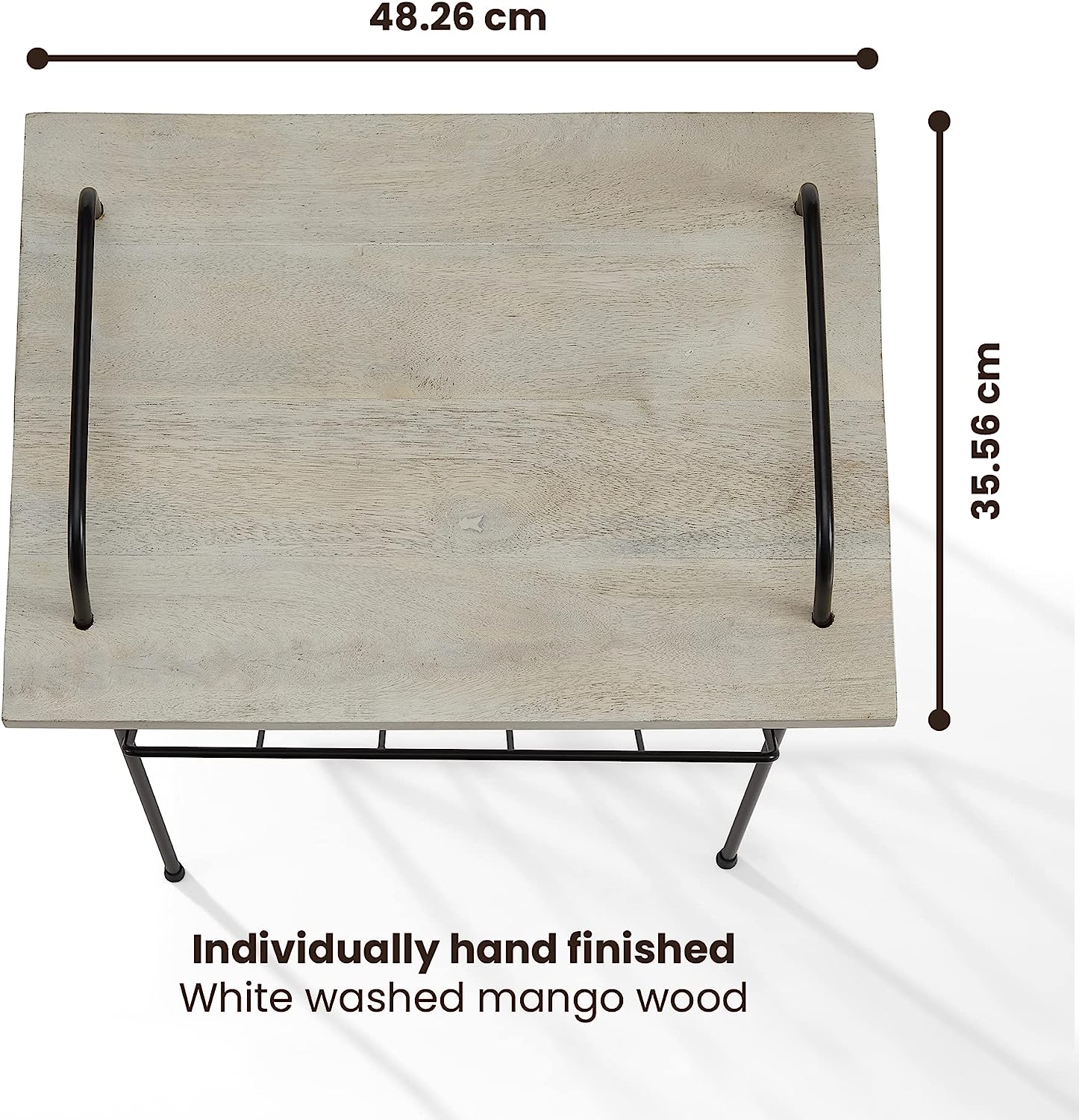 Crosley Wiltshire Turntable Stand Modern Retro White Wash Wood V185-ST77NA