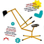 Multi Action Metal Sand Digger Backyard Sandpit Toy V185-TLB7084