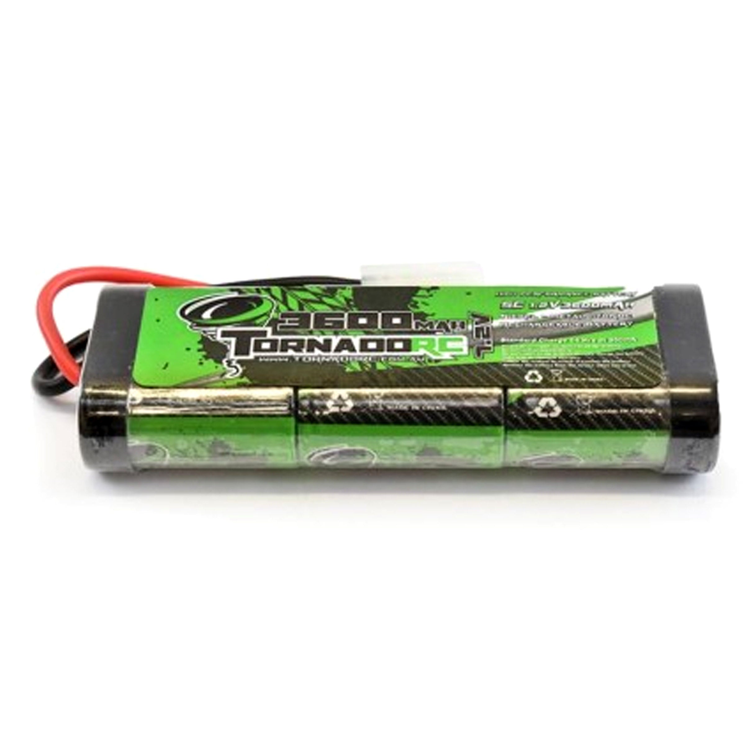 Tornado 7.2v 3600mah Stick Pack Battery For RC Radio Control Car - Tamiya Connector V185-TRC3600