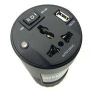 Compact 150W Car Caravan Power Inverter 12v 240v AC DC Sine Wave Can Cup Holder Size V185-UXP150