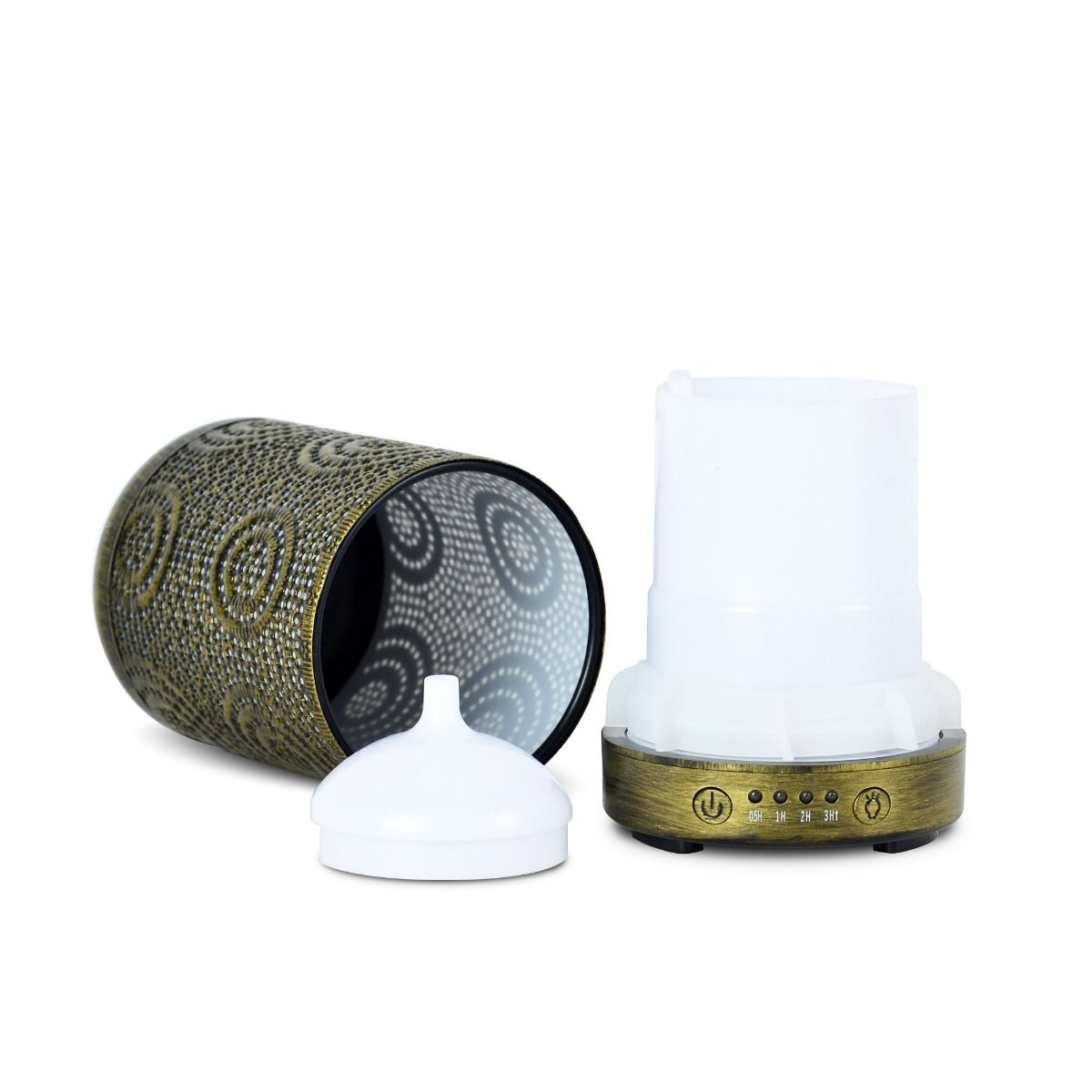 activiva 100ml Metal Essential Oil and Aroma Diffuser-Vintage Gold V186-ACA-AD-S1