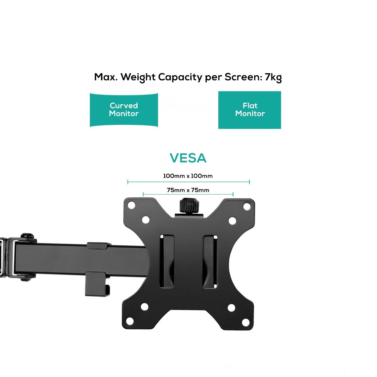 activiva Triple-Screen Articulating Monitor Arm V186-ACA-BMA-TC01K