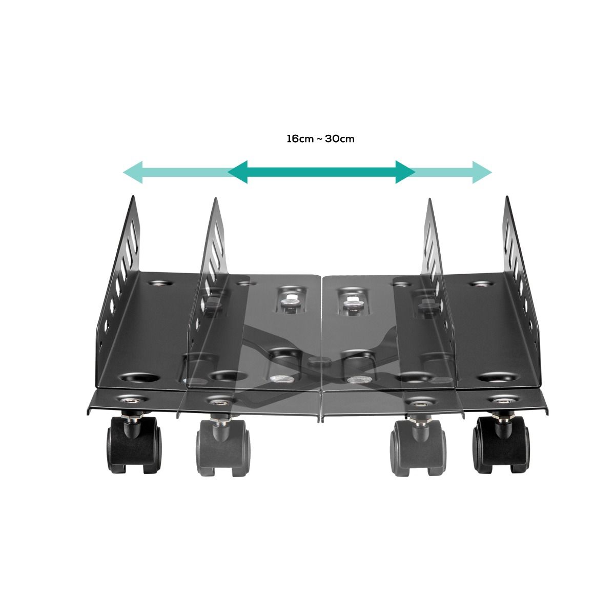 activiva Heavy-Duty PC Mobile Floor Stand with Casters V186-ACA-MFS-01K