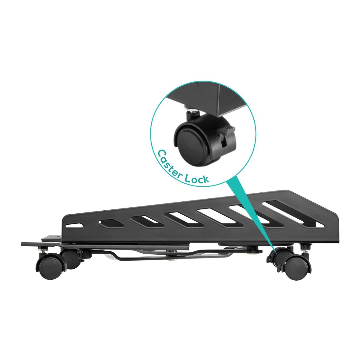 activiva Heavy-Duty PC Mobile Floor Stand with Casters V186-ACA-MFS-01K