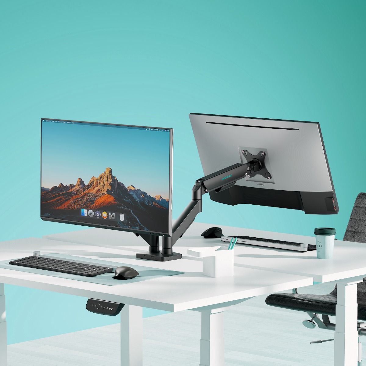 activiva Ergolife Dual-Screen Gas Spring Monitor Arm V186-ACA-MMA-DGC22K