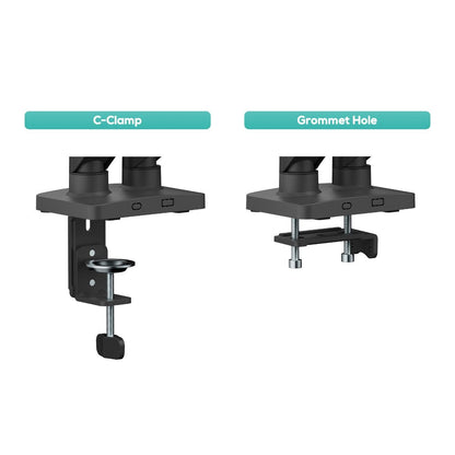activiva Ergolife Dual-Screen Gas Spring Monitor Arm V186-ACA-MMA-DGC22K